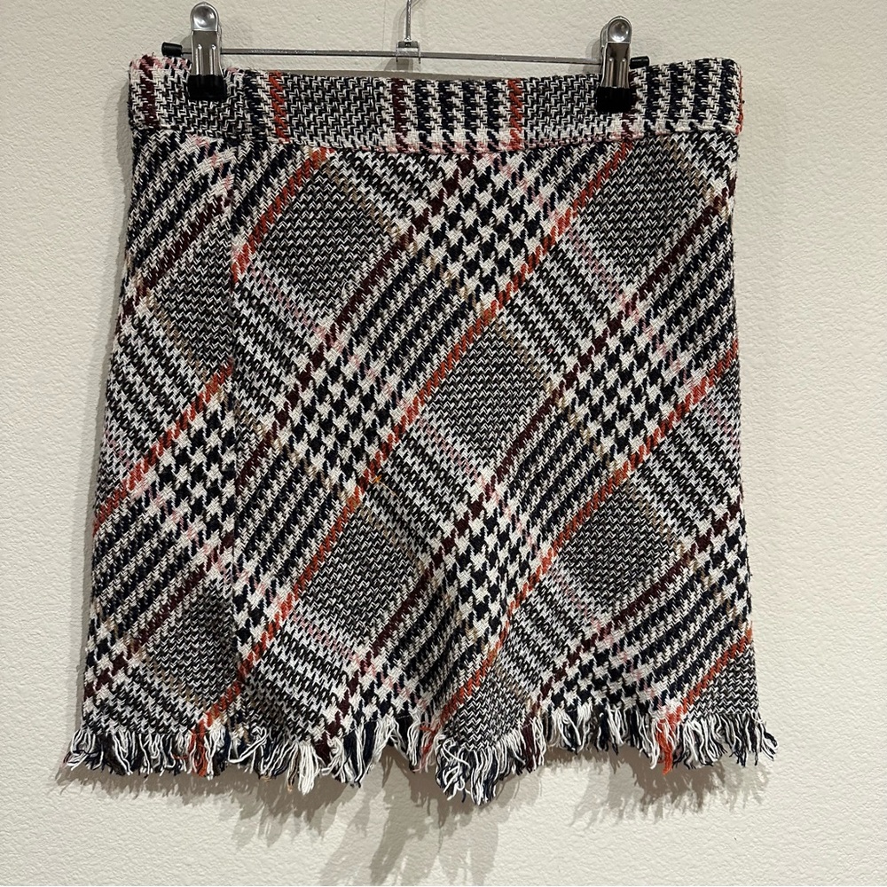 Princess Plaid‎ Fringe Mini Skirt Size 8